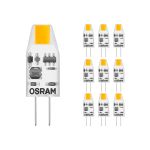 Mehrfachpackung 10x Osram LED Pin Micro Capsule G4 1W 100lm - 827  | Ersatz für 10W