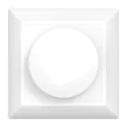 Drehbare Abdeckplatte für LED Dimmer | Weiche Kante - Weiß