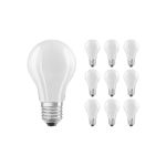 Lot 10x Ledvance CLASSIC LED E27 Poire Filament Dépolie 11W 1521lm - 827 | Dimmable - Remplacement 100W